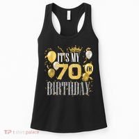It's My 70th Birthday Cool 70 Years Old Birthday Party Women's Tank Top thumb 0