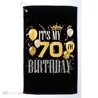 It's My 70th Birthday Cool 70 Years Old Birthday Party Golf Towel thumb 0