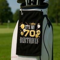 It's My 70th Birthday Cool 70 Years Old Birthday Party Golf Towel thumb 2