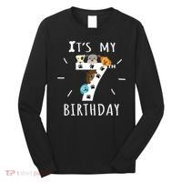 It's My 7th Birthday Dog Lover Theme 7 Years Old Puppy TShirt Long Sleeve Shirt thumb 0