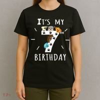 It's My 7th Birthday Dog Lover Theme 7 Years Old Puppy TShirt T-Shirt thumb 4