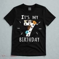 It's My 7th Birthday Dog Lover Theme 7 Years Old Puppy TShirt T-Shirt thumb 5
