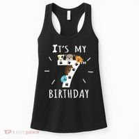 It's My 7th Birthday Dog Lover Theme 7 Years Old Puppy TShirt Women's Tank Top thumb 0