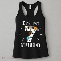 It's My 7th Birthday Dog Lover Theme 7 Years Old Puppy TShirt Women's Tank Top thumb 3