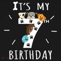 It's My 7th Birthday Dog Lover Theme 7 Years Old Puppy TShirt Women's Tank Top thumb 5