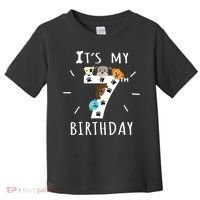 It's My 7th Birthday Dog Lover Theme 7 Years Old Puppy TShirt Toddler T-Shirt thumb 0