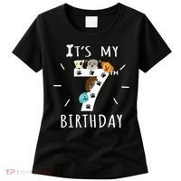 It's My 7th Birthday Dog Lover Theme 7 Years Old Puppy TShirt Women's T-Shirt thumb 0