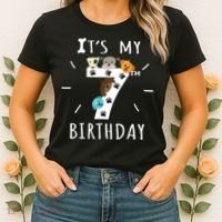 It's My 7th Birthday Dog Lover Theme 7 Years Old Puppy TShirt Women's T-Shirt thumb 2