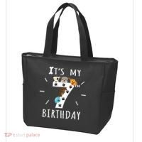 It's My 7th Birthday Dog Lover Theme 7 Years Old Puppy TShirt Tote Bag thumb 3
