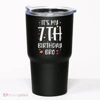 It's My 7th Birthday Bro 7 Birthday Decorations girls boys Tumbler thumb 0
