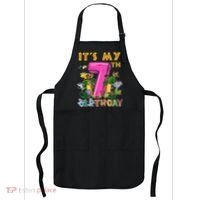 It's My 7th Birthday Safari Jungle Zoo Birthday 7 Year Old Apron thumb 0