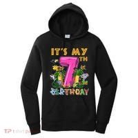 It's My 7th Birthday Safari Jungle Zoo Birthday 7 Year Old Women's Hoodie thumb 0