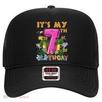 It's My 7th Birthday Safari Jungle Zoo Birthday 7 Year Old Hat thumb 0