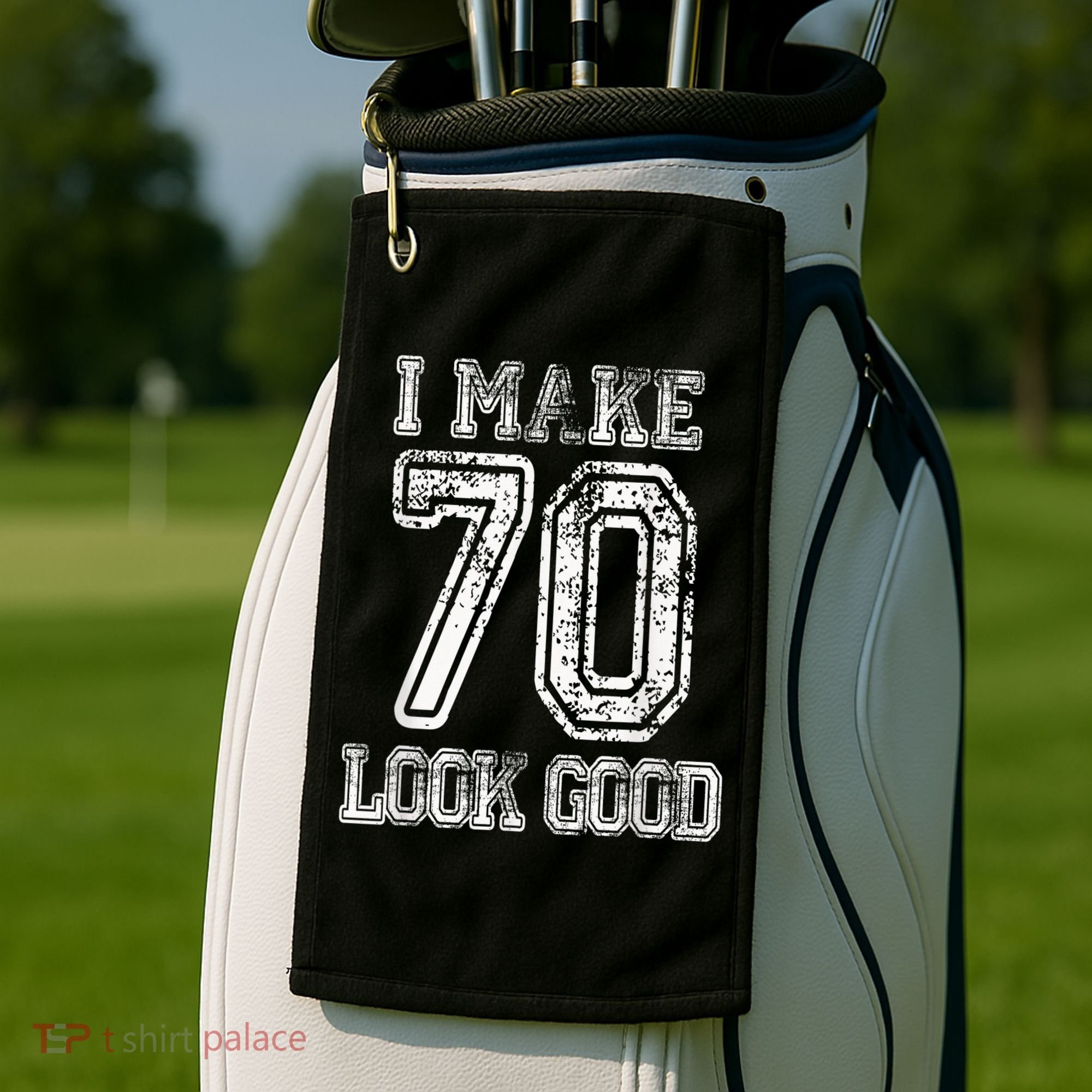 I Make 70 Look Good  70th Birthday Gift For  Wo Golf Towel