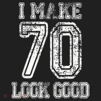 I Make 70 Look Good  70th Birthday Gift For  Wo Golf Towel thumb 3