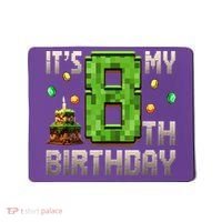 It'S My 8th Birthday 8 Year Old Gamer Pixel Birthday Boy Mousepad thumb 0