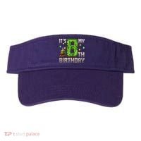 It'S My 8th Birthday 8 Year Old Gamer Pixel Birthday Boy Visor thumb 0