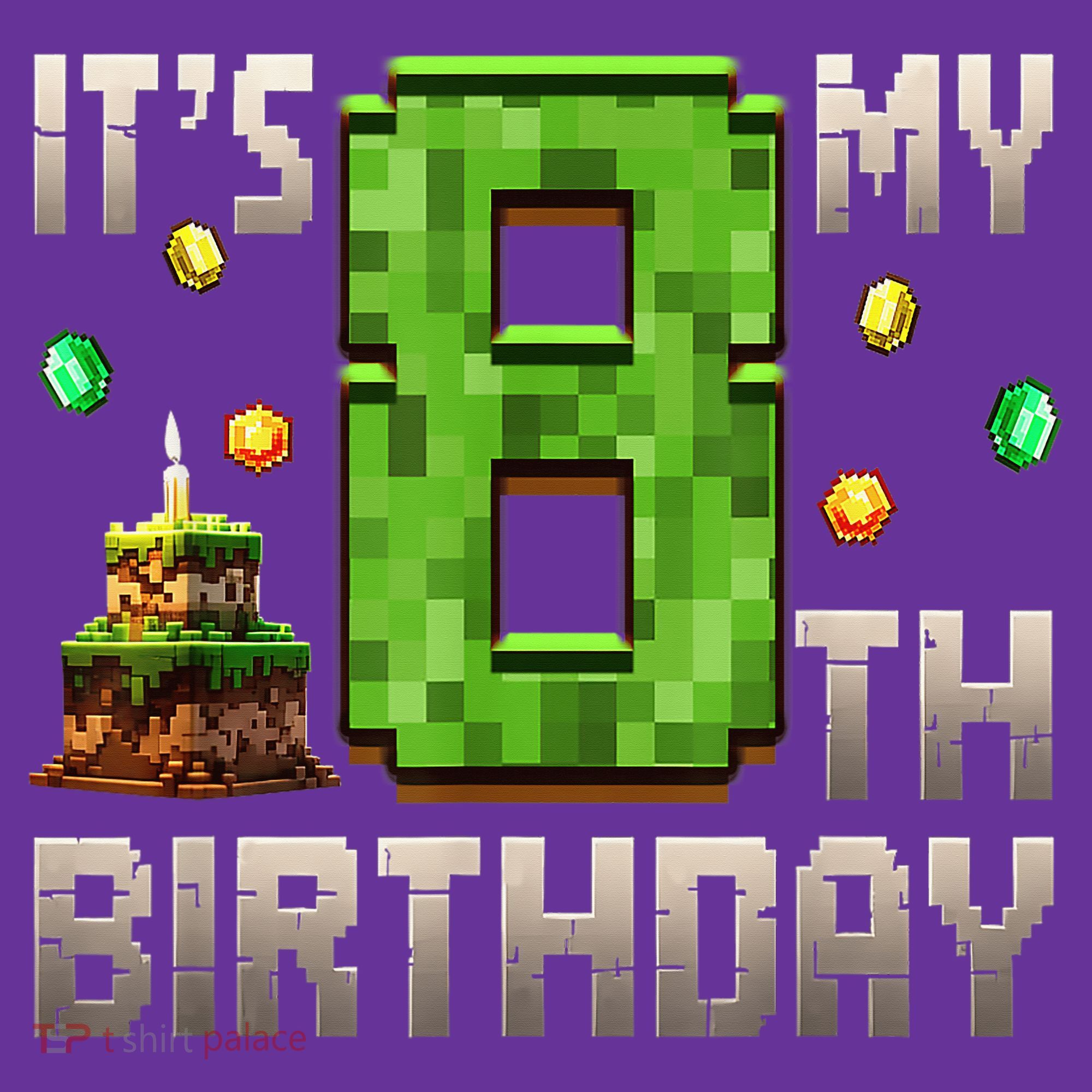 It'S My 8th Birthday 8 Year Old Gamer Pixel Birthday Boy Kids Sweatshirt