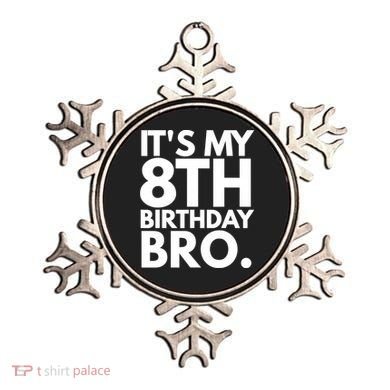 It's My 8th Birthday Bro Eighth Bday Party For Boys TShirt Ornament