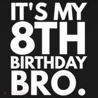 It's My 8th Birthday Bro Eighth Bday Party For Boys TShirt Ornament thumb 1