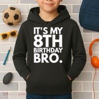 It's My 8th Birthday Bro Eighth Bday Party For Boys TShirt Kids Hoodie thumb 2