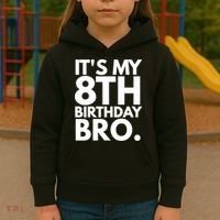 It's My 8th Birthday Bro Eighth Bday Party For Boys TShirt Kids Hoodie thumb 3
