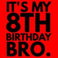 It's My 8th Birthday Bro Eighth Bday Party For Boys TShirt Santa Hat thumb 1