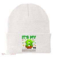  It's My 8th Birthday Boy Gaming Pixel Gamer Party  Beanie thumb 0