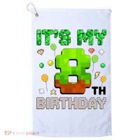  It's My 8th Birthday Boy Gaming Pixel Gamer Party  Golf Towel thumb 0