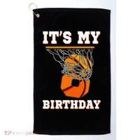 It's My 8th Birthday Basketball Boy Party 8 Years Old Golf Towel thumb 0