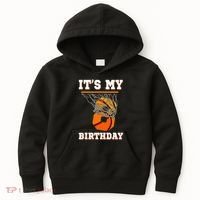 It's My 8th Birthday Basketball Boy Party 8 Years Old Kids Hoodie thumb 0