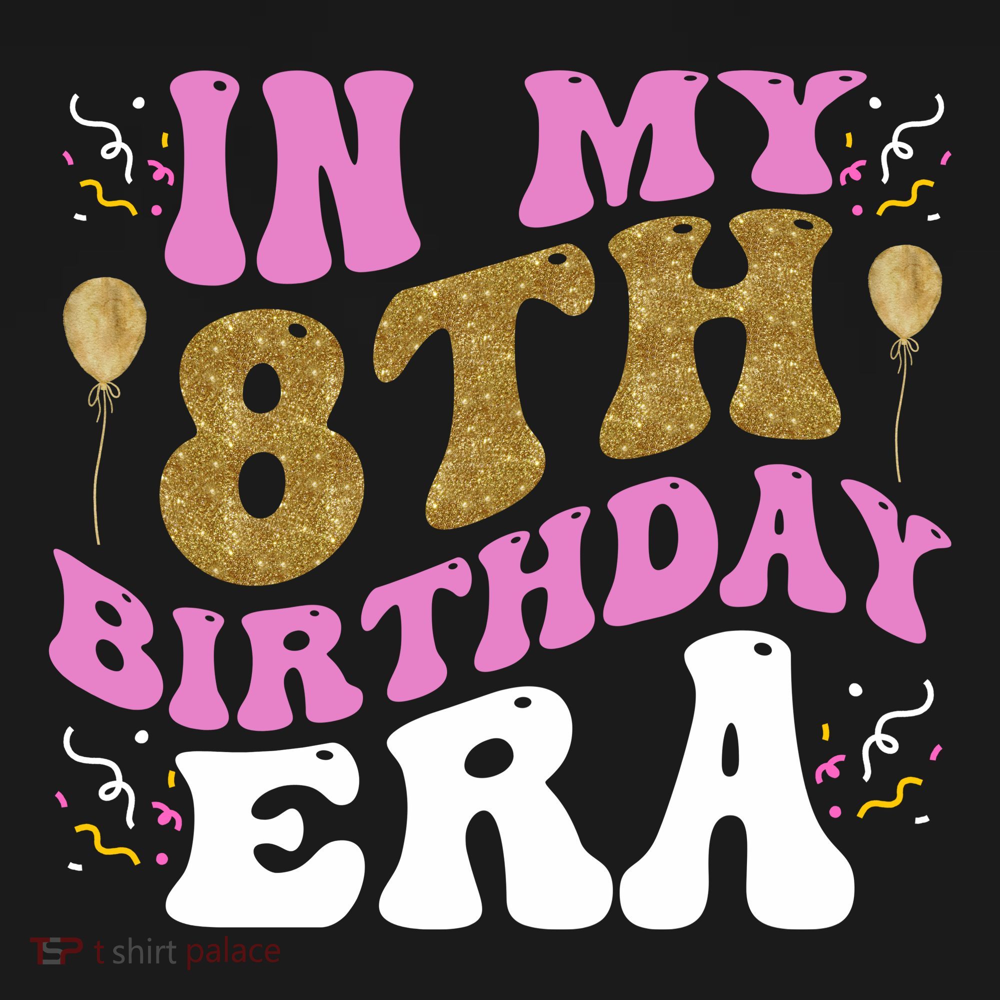 In My 8th Birthday Era Party Flexfit Unipanel Trucker Cap