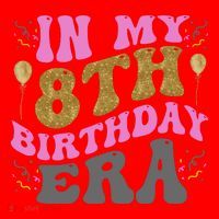 In My 8th Birthday Era Party Santa Hat thumb 1