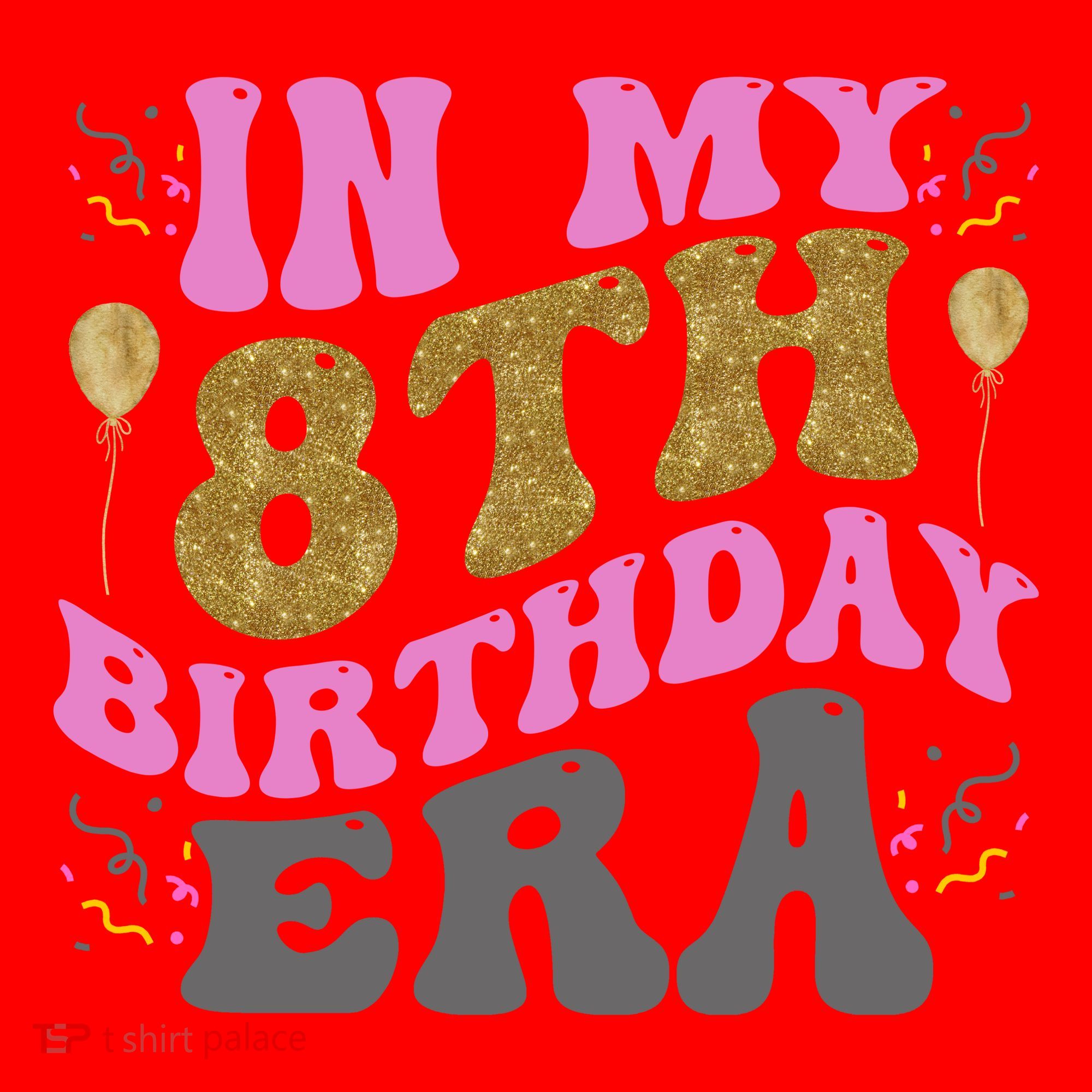 In My 8th Birthday Era Party Santa Hat