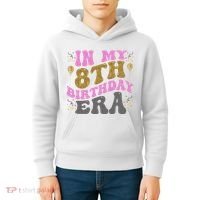 In My 8th Birthday Era Party Kids Hoodie thumb 4