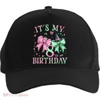 It's My 8th Birthday Witch Green 8 Year Old  Five-Panel Snapback Cap thumb 0