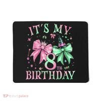 It's My 8th Birthday Witch Green 8 Year Old  Mousepad thumb 0