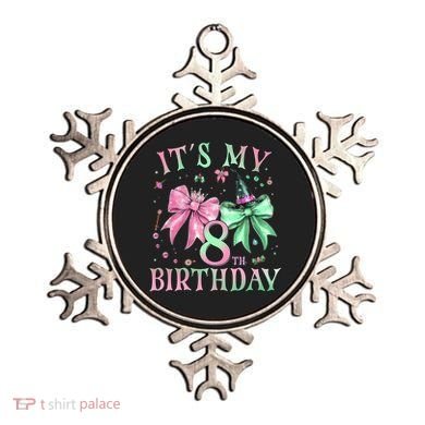 It's My 8th Birthday Witch Green 8 Year Old  Ornament