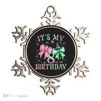 It's My 8th Birthday Witch Green 8 Year Old  Ornament thumb 0
