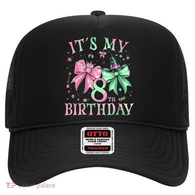 It's My 8th Birthday Witch Green 8 Year Old  Hat
