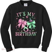 It's My 8th Birthday Witch Green 8 Year Old  Kids Sweatshirt thumb 0