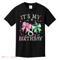 It's My 8th Birthday Witch Green 8 Year Old  Kids T-Shirt thumb 0