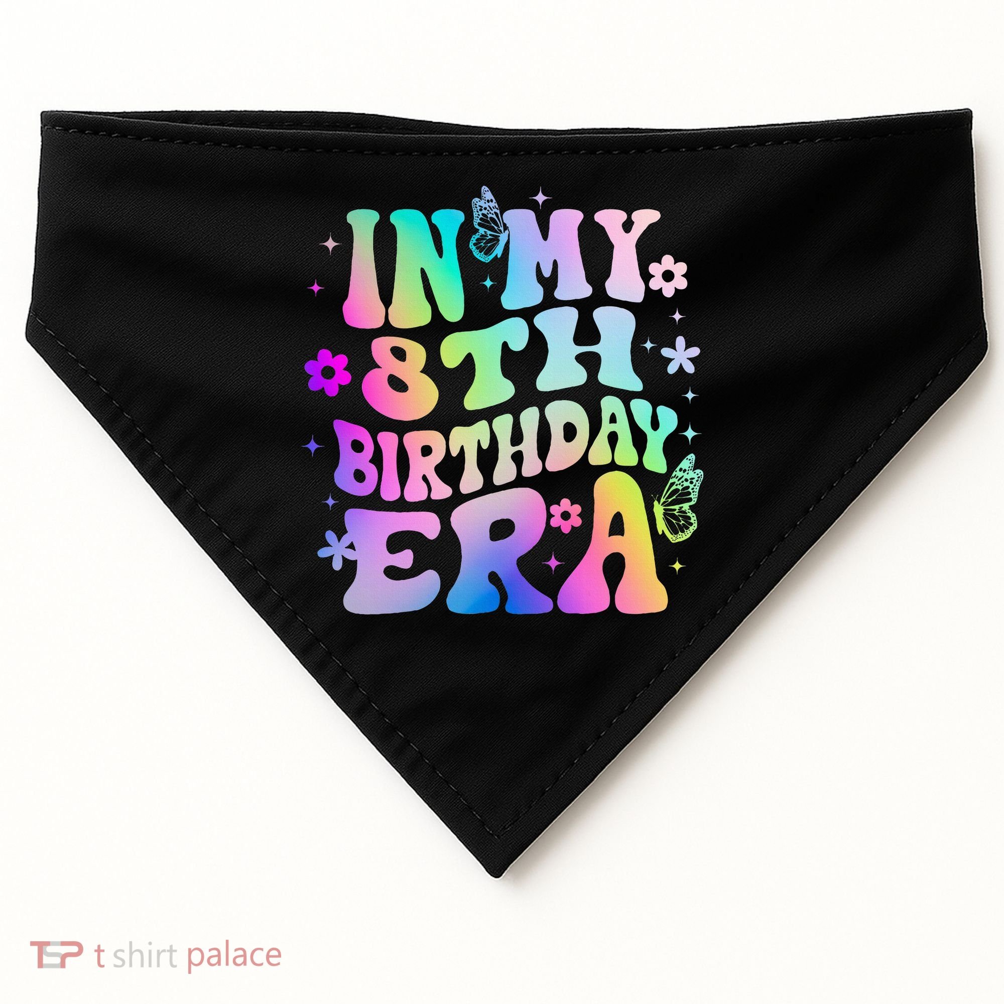 In My 8th Birthday Era 8 Years Birthday USA-Made Doggie Bandana