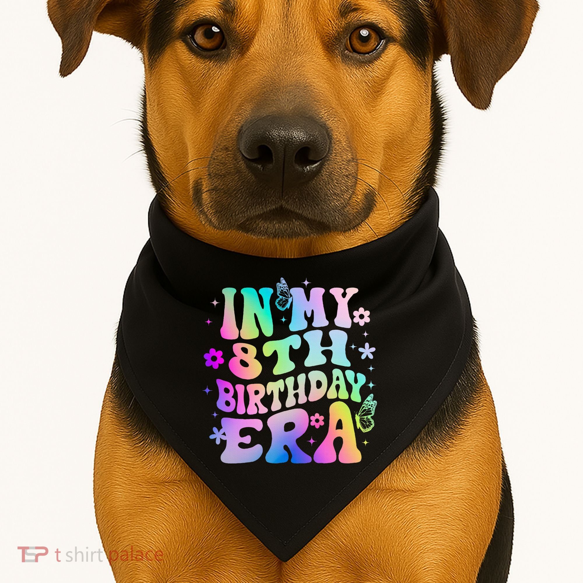 In My 8th Birthday Era 8 Years Birthday USA-Made Doggie Bandana