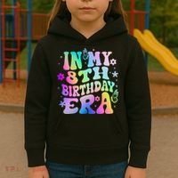 In My 8th Birthday Era 8 Years Birthday Kids Hoodie thumb 3