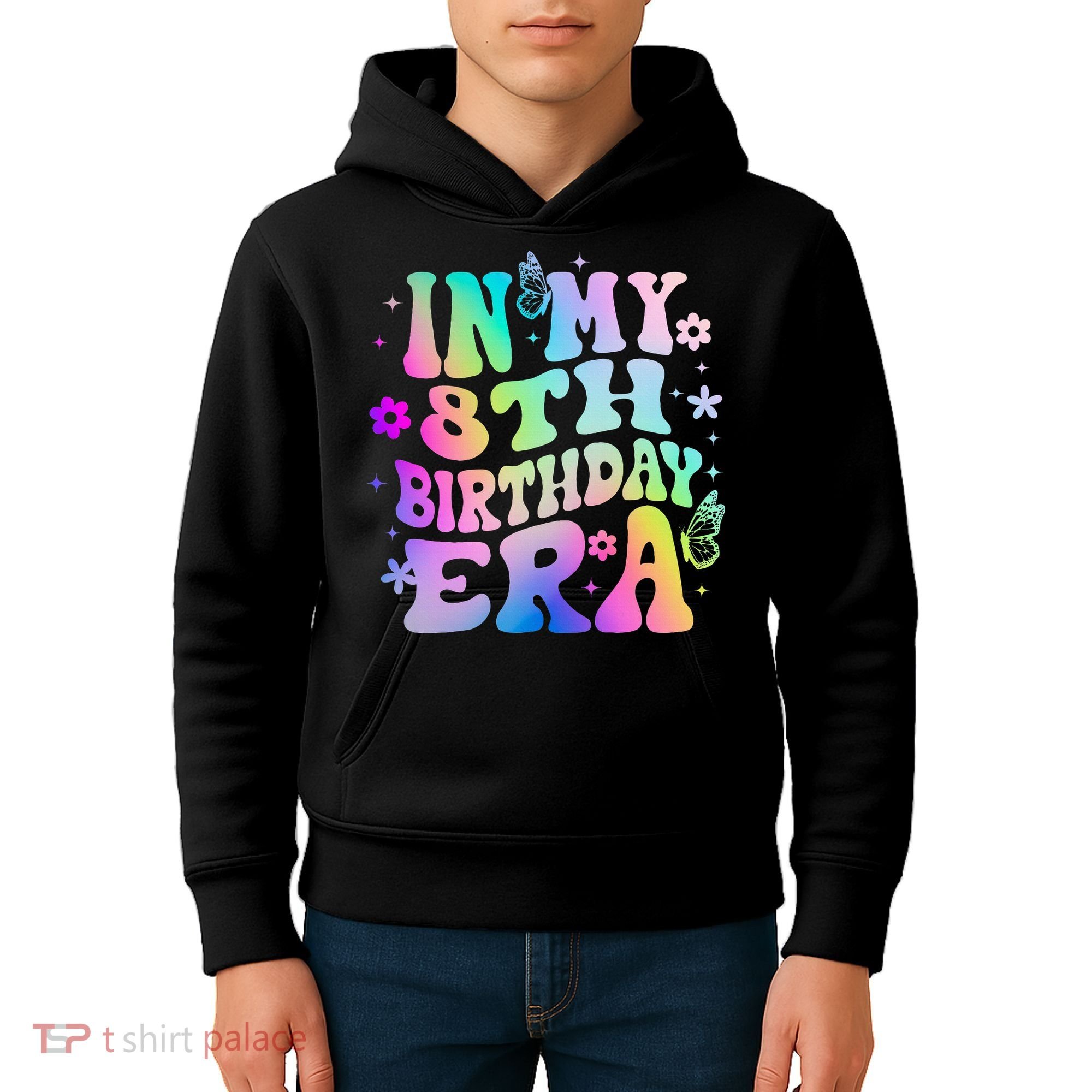 In My 8th Birthday Era 8 Years Birthday Kids Hoodie