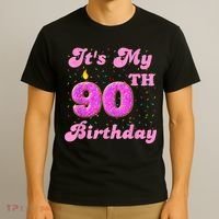 It's My 90th Birthday Donut 90 Years Old Bday T-Shirt thumb 3