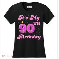 It's My 90th Birthday Donut 90 Years Old Bday Women's Cooling Performance Crew T-Shirt thumb 0