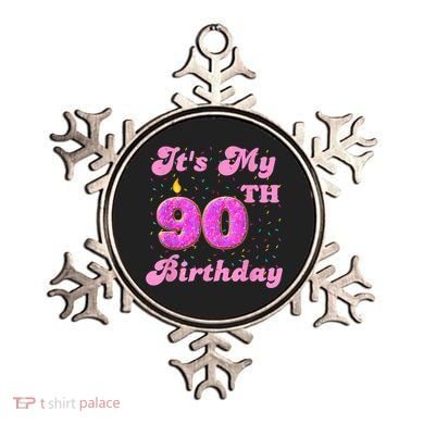 It's My 90th Birthday Donut 90 Years Old Bday Ornament