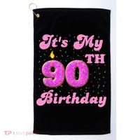 It's My 90th Birthday Donut 90 Years Old Bday Golf Towel thumb 0